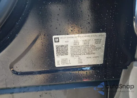 2020 Chevrolet Equinox Fwd Ls z USA, uszkodzony, nr VIN 3GNAXHEV4LS693033